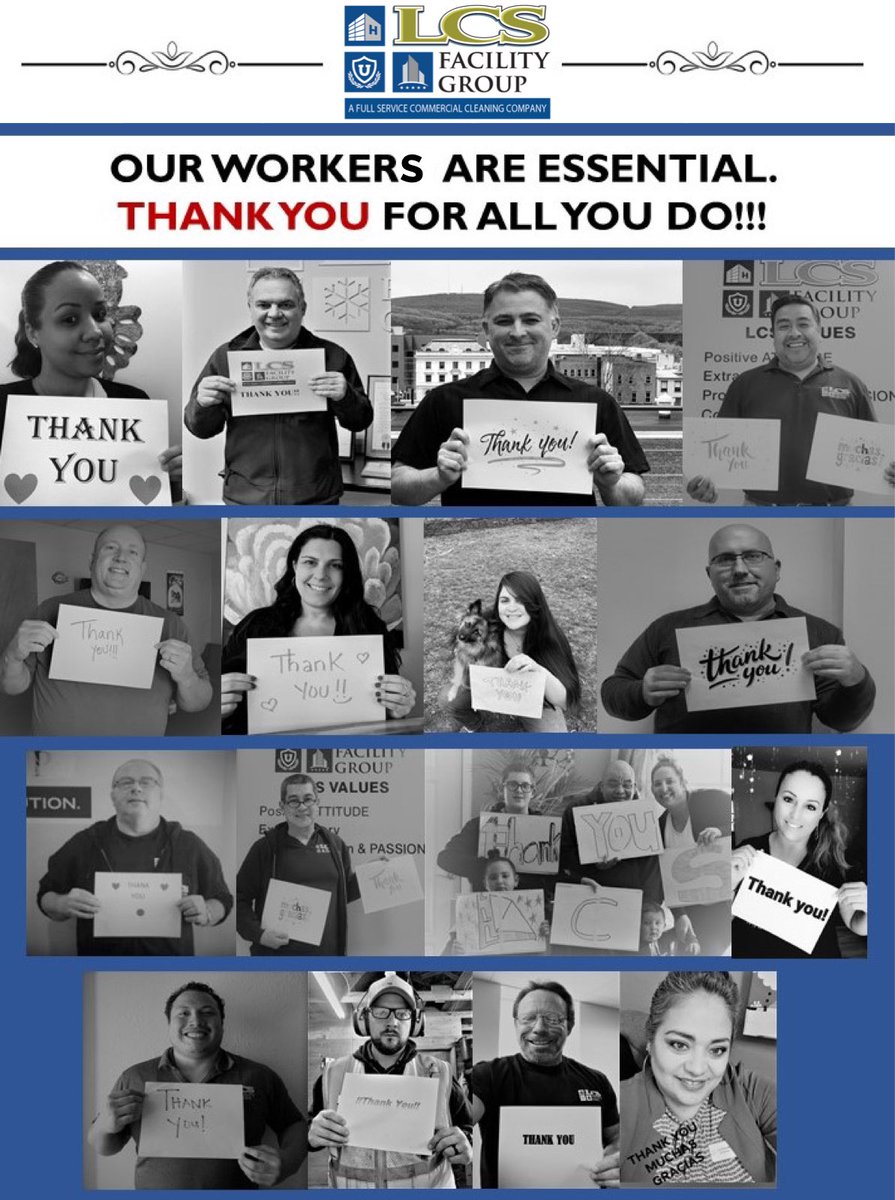 #ThankYou to our #AMAZING #TeamMembers at #LCS, out on the front lines #cleaning &amp; #disinfecting throughout the communities we serve! Without you providing such #EssentialServices - there would be no "us."  We wish you ALL continued #health &amp; #safety! 

💙🤍💚

#EssentialWorkers