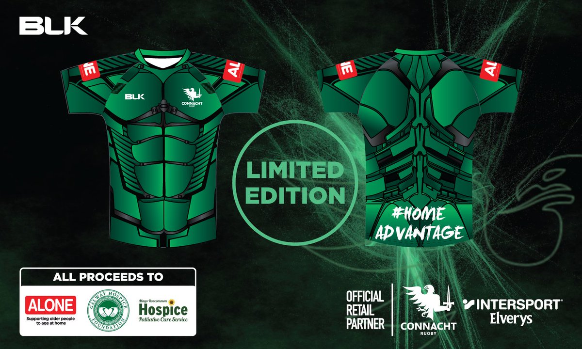 SportsJOEdotie's tweet photo. Nice move, this 👏

@connachtrugby are releasing a limited-edition ‘Heroes’ jersey in aid of ALONE and the Galway and Mayo/Roscommon Hospices

Adults and kids versions can be ordered through @Elverys website https://t.co/QkU7wwcCpy