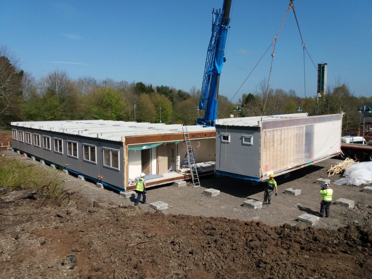 GraffinPaddy's tweet photo. Super work by the @NHSCTrust Estates team in delivering the Primary Care Covid-19 Centre on the Causeway Hospital site #recordtime #recordteam https://t.co/YhlZtp1K7r