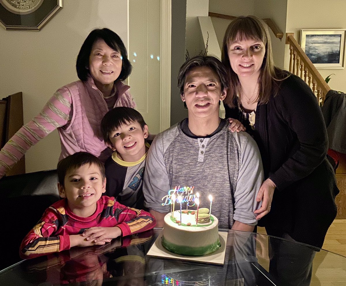 JessicaChen100's tweet photo. Deneen Virtual Spirit Day #3: Share a picture of your family. When I am not at Deneen I stay-at-home with my husband, our two sons, my mother-in-law and our two cats. #DeneenElementary https://t.co/DAwzY2CFYr