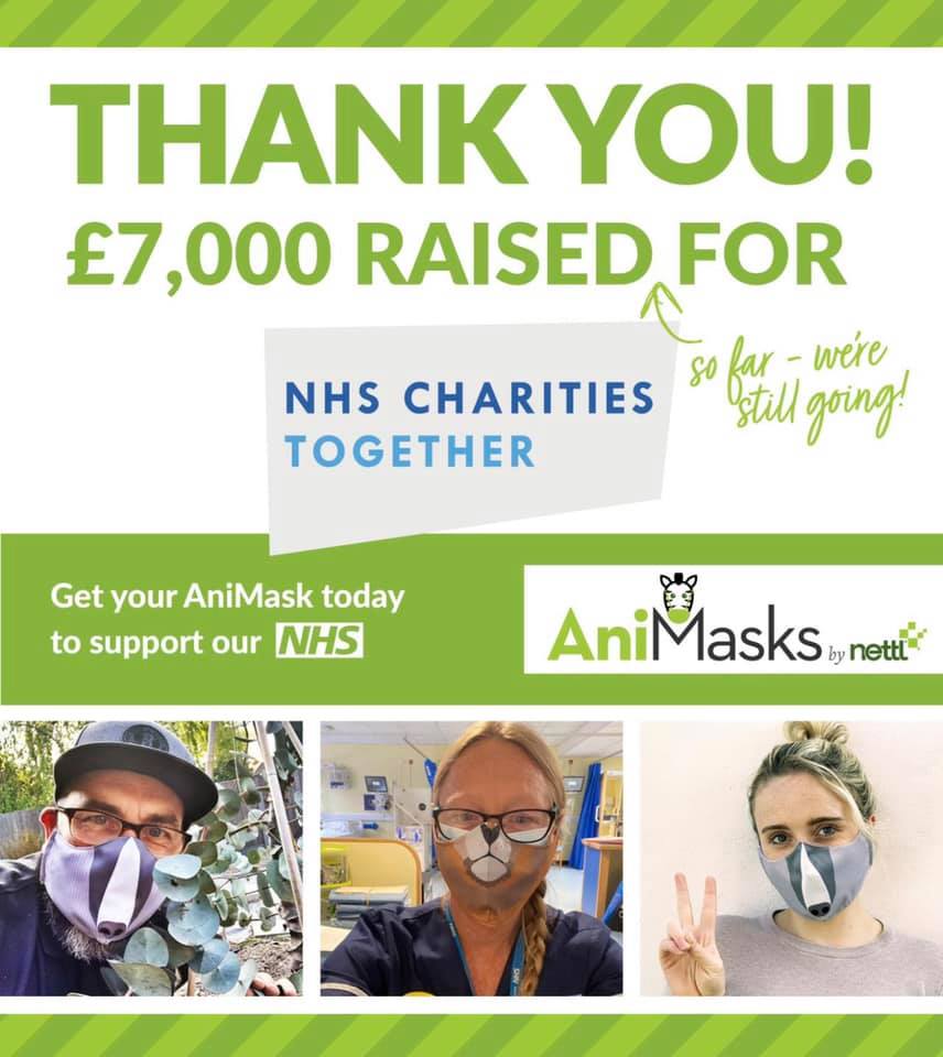 RoostCoirn's tweet photo. 😍 Amazing news! £7,000 raised and still going for NHS Charities. We're still taking orders - the Animal designs are available from £4.99 per mask.

100% of all the money goes to NHS Charities. ❤️️
#supportyork #vymember @visityorkbiz
 @makeityork @York_Means_Biz https://t.co/6EVtSg8WXG