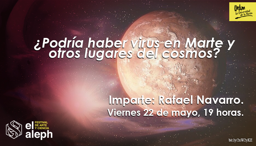 UNAM_MX's tweet photo. La posibilidad de encontrar vida en diversos rincones del cosmos ha captado la atención de la humanidad. Pero ¿qué hay de descubrir virus en otros espacios extraterrestres? #FestivalElAleph en línea > https://t.co/VOCiFJ8utX
#QuédateEnCasa https://t.co/Cs4rDc4h0B