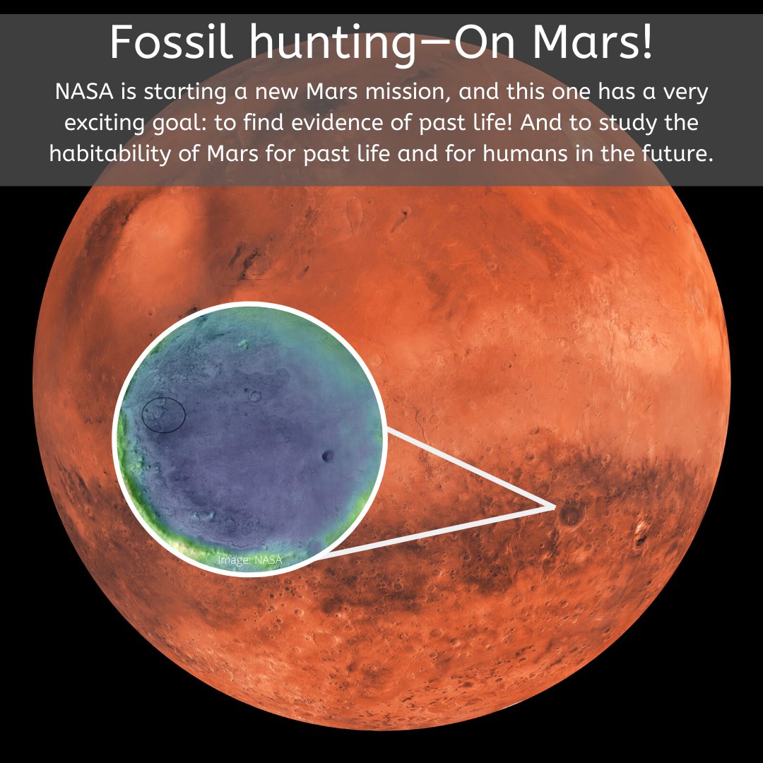 TimeScavengers's tweet image. This #FieldExcursion post is out of our atmosphere &amp;amp; headed to Mars! @NASA is starting a new mission to find evidence of past life! And to study the habitability of Mars for past life and for humans in the future. Head to the blog to read Mike's summary: wp.me/p8kpy9-59P