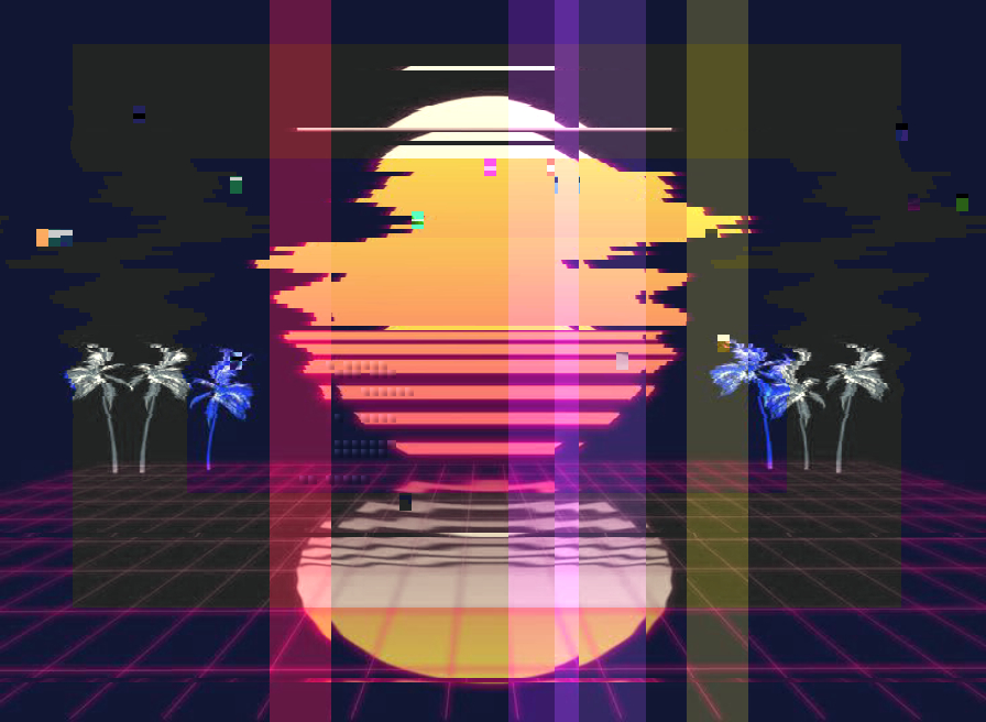 👾✴ glitchart glitch phasmart vaporwave digitalart retrowave nodejs color Origin img by @phasmate