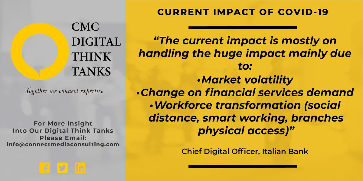 CMCSummits's tweet photo. What business impacts are you facing as a result of COVID-19? How are you adapting to recent challenges? Please comment below to start a conversation.

#CMC #covid19 #business #banking #wfh #workfromhome #financialservices #challenges #remotework #workingfromhome #fintech #bank https://t.co/wbQIu85JGp