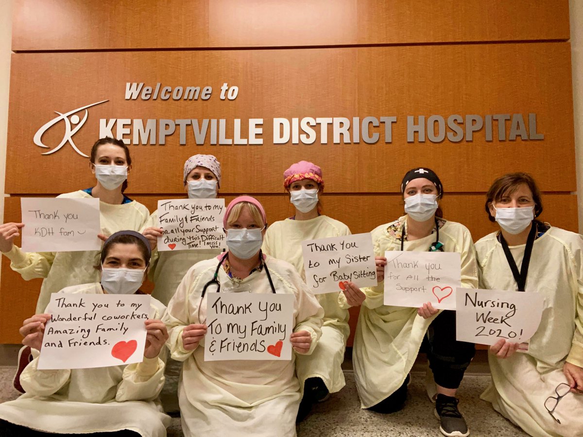KDHonline's tweet photo. At KDH we are so grateful for our wonderful Nurses, who are not only highly skilled and professional but also exceptionally caring and compassionate. As #NursingWeek2020 continues, we are delighted to share this photo of some our amazing nurses offering up their own thank you's. https://t.co/4FynSZVlTI