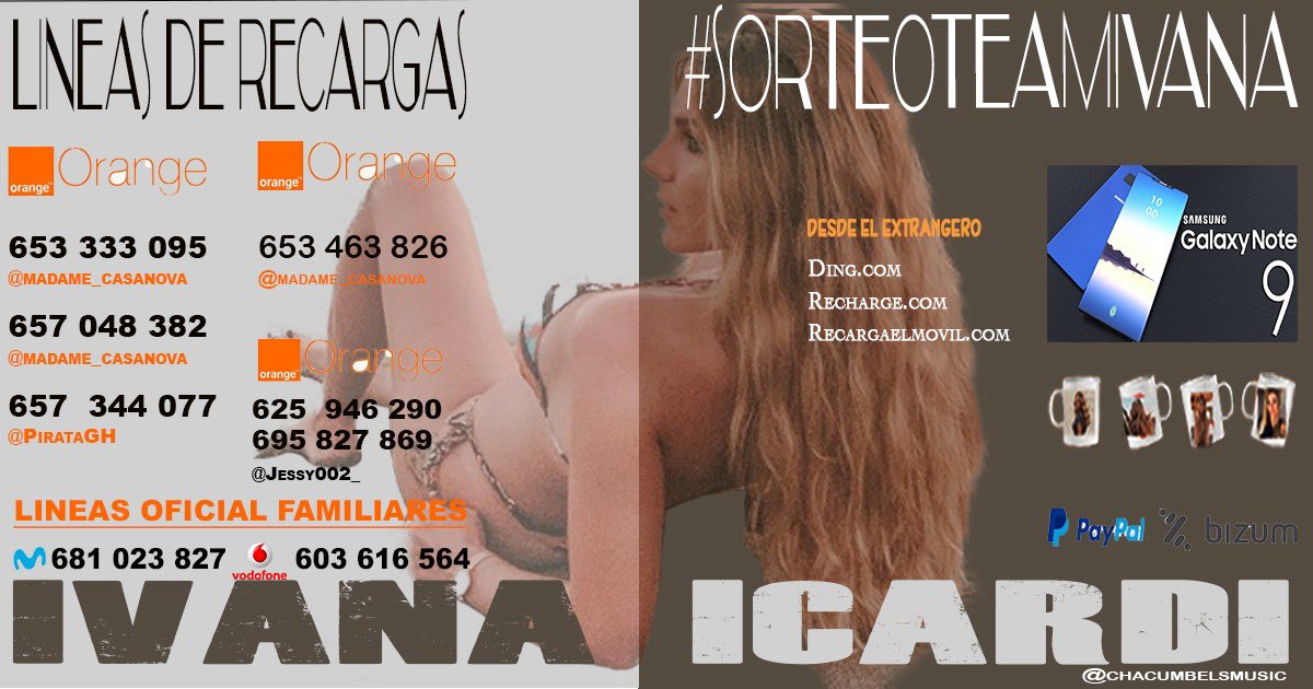 Madam_Casanova's tweet photo. Tenemos 👇👇👇

🧡Bizum y PayPal🧡

Con 1€ ya nos ayudáis muchísimo 

Muchísimas🙏gracias a todo lo que están apoyando a Ivana😊👌🏻@Jessy002_ @PirataGH  @ClaudeBec @iicardi7 #TeamIvana #Supervivientes2020 https://t.co/zRqsPetpbz