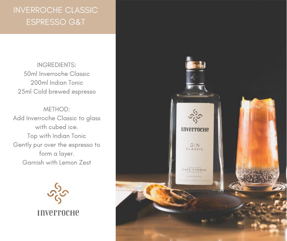 Inverroche's tweet photo. It was this day, dating back to 1806 when the first cocktail was defined.
Today we will be making an Inverroche Classic Espresso G&T to commemorate this day.
#Inverroche #Worldcocktailday #friendsofinverroche https://t.co/17hal3GzPo