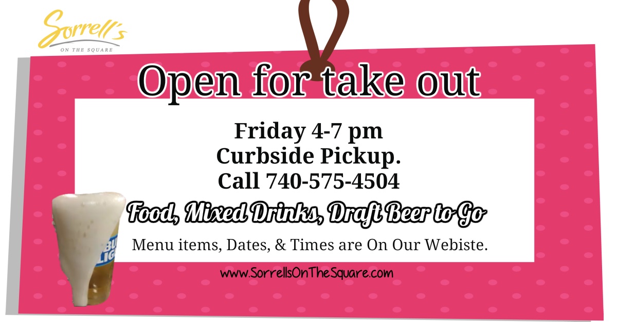 GarySorrell's tweet image. Carryout is available Friday, May 15th from 4-7 pm. Also, we can serve alcoholic drinks. Woo Hoo!

Pick up on Friday from 4-7 pm. Order early to ensure we haven't run out.

This week we added some family-style meals that serve 4-6 people.  #Carryout #foodn wordpress.sorrellsonthesquare.com/open-friday-ma…