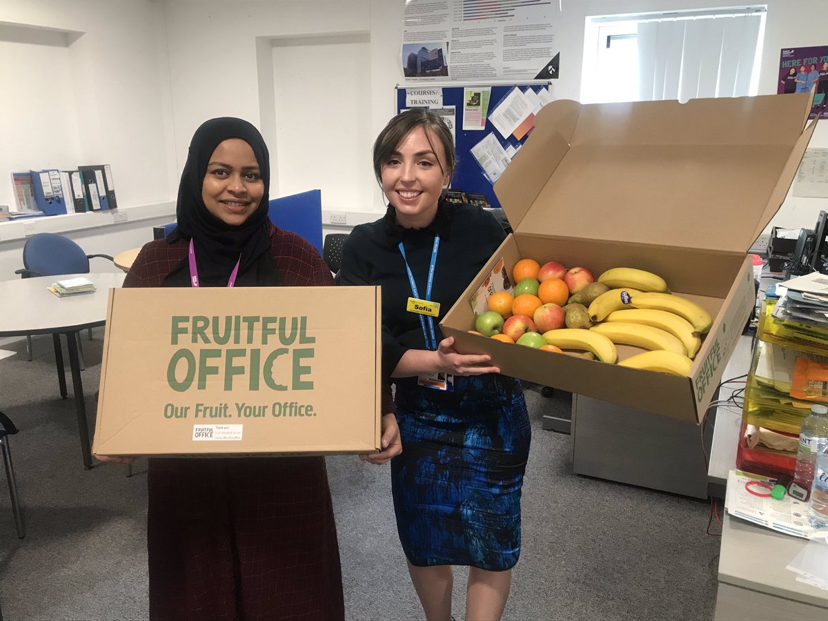 Thank you @fruitfuloffice for our fruit boxes. The @ARCaRe_BH team always look forward to them! @NHSBartsHealth