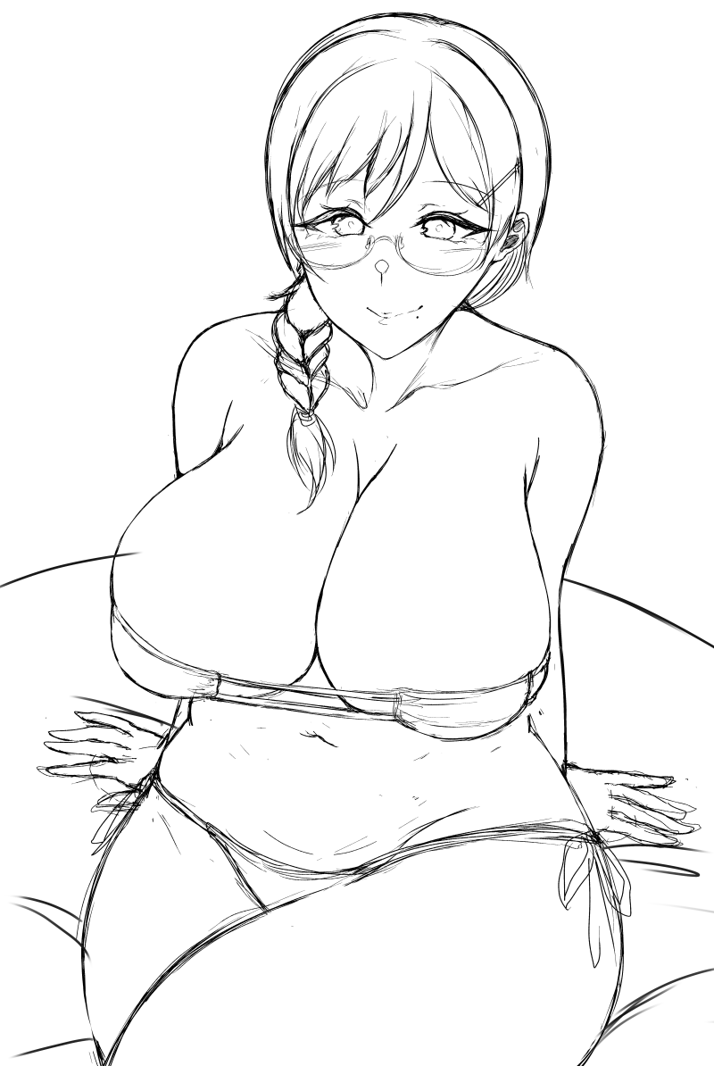 サキュバステードライフの秋園栞奈先輩がめっちゃ好きなので
描いてみました。 