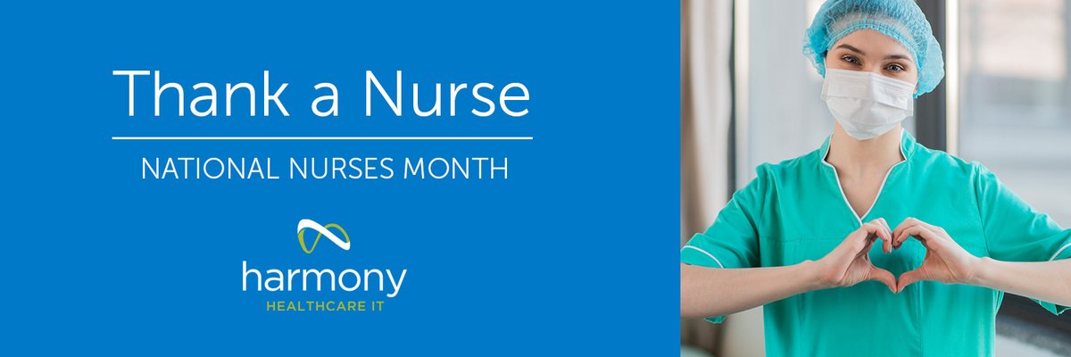 HarmonyHIT's tweet photo. Join us in recognizing, thanking, and celebrating all of the nurses who work hard to comfort patients and help keep our communities safe. Do you know a #nurse? Tag them in the comments to show your appreciation!
#NationalNursesMonth #patientcare https://t.co/Wga8b2g7xC