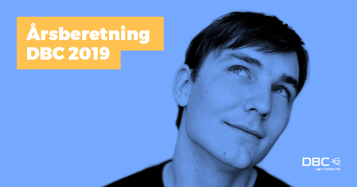 DBCdk's tweet image. For alle med interesse for den fælles infrastruktur for #biblioteker. DBC’s årsberetning 2019 om fælles it, #metadata og udviklingen af DBC-produkter som #læsekompas #filmstriben #buggi osv. #sætvidenfri! dbc.dk/news/dbcs-aars…