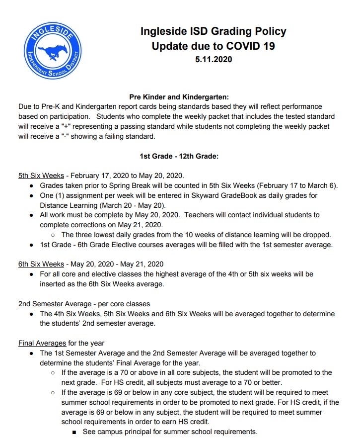 InglesideHS's tweet photo. Updated Grading Policy for IISD https://t.co/SJW7QEuVNB