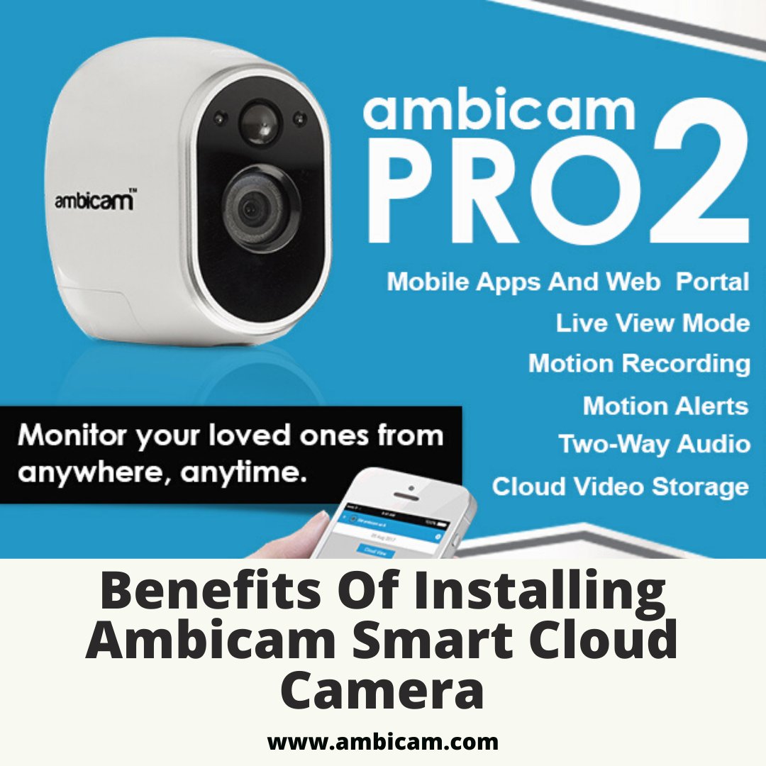 TheAmbicam's tweet photo. Benefits of Installing Ambicam Smart Cloud Camera
• Mobile App And Web Portal
• Live View Mode
• Motion Recording
• Motion Alerts
• Two-way Audio
• Cloud Video Storage

#CCTVcamera #Cloudcamera #SecurityCamera #Wirelesscamera #Wificamera #homesecuritycamera https://t.co/3wkIdgjcjU