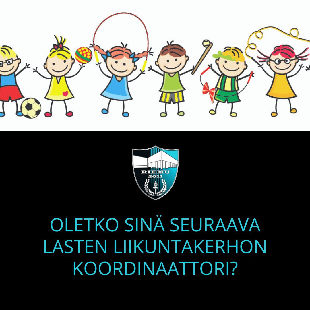 Sinä Riemu-henkinen mahdollisesti liikunta- tai järjestöalan tuleva tai jo valmis ammattilainen❗️ Liikunnan Riemu ry etsii osa-aikaista hankekoordinaattoria suositulle lasten liikuntakerholle.

Lisätietoja täältä: liikunnanriemu.com/2020/05/13/rie…