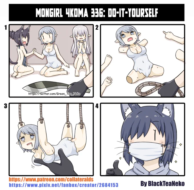 モンガール4コマ336 - 自分で作る
MonGirl 4koma 336 : DIY
魔物娘4格漫画336 - 自己制作
https://t.co/wbKEKuqUeU
https://t.co/Ss6tV7Qd5K 