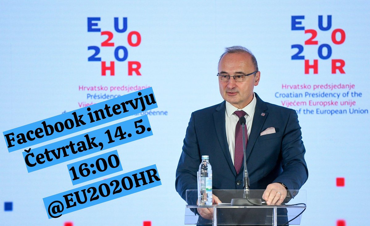 MFA_Croatia's tweet photo. Ministar vanjskih i europskih poslova @grlicradman gostovat će uživo na Facebook stranici @EU2020HR
📅 četvrtak, 14. svibnja
⏰ 16:00
📱https://t.co/0CJE1SUH2q
#EU2020HR #MinistriUživo #FBchat https://t.co/upC9mfaICi