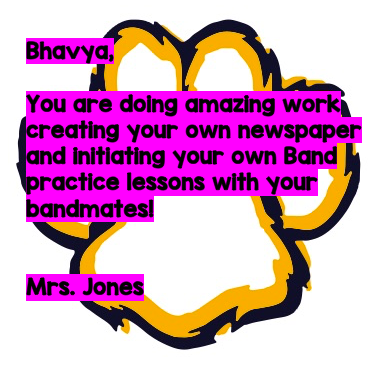 ClareMonte_FTPS's tweet photo. Cougar Call Outs from Mrs. Jones to her 5th grade rockstars! #CESVirtualCoolCats https://t.co/UoffaZiEah