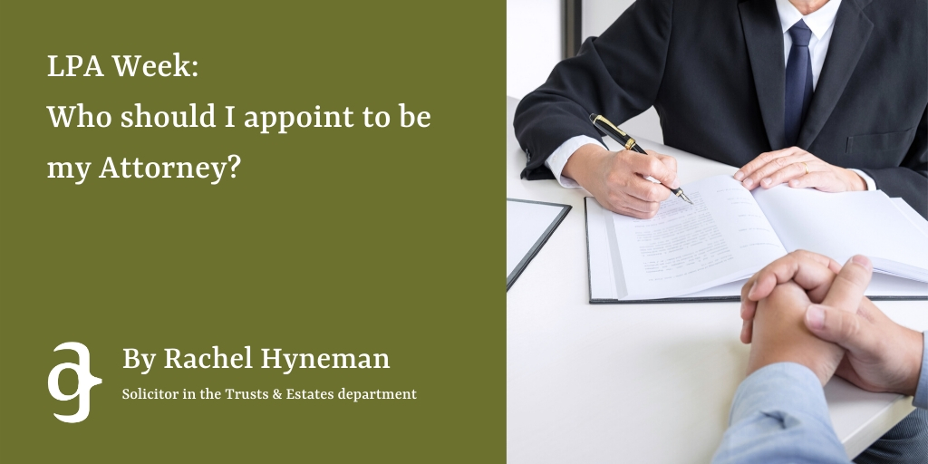 AnthonyGoldLaw's tweet photo. In day 3 of #LPAweek Rachel Hyneman discusses who you should appoint to be your Attorney. https://t.co/hNxF71PNLw https://t.co/aJcvNUQ8VF