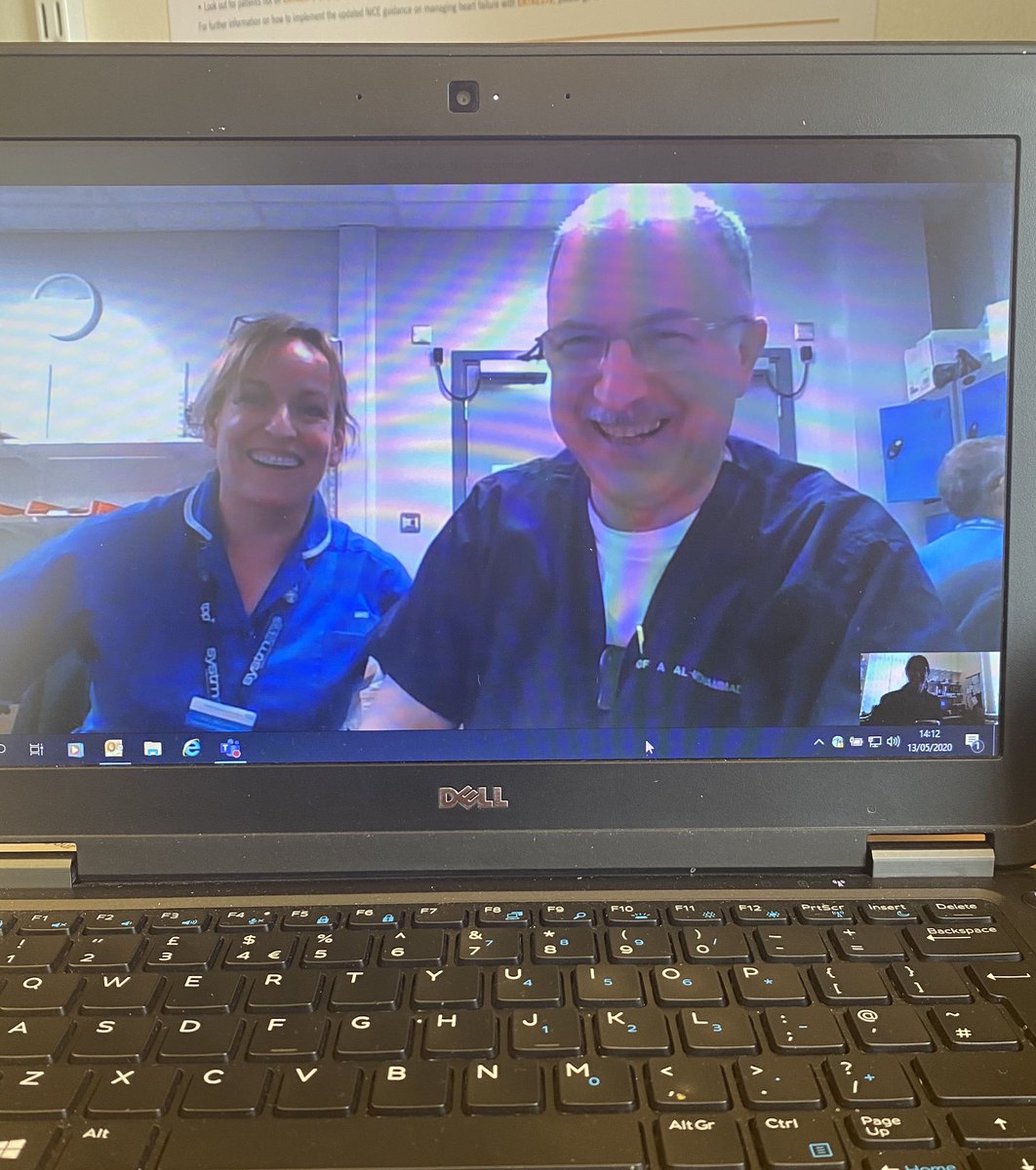 HeartfailureSth's tweet photo. Another successful Microsoft teams Heart Failure MDT, nice to see my colleagues are safe and well. @HeartfailureSth @AAlMohammad87 @clairem13276758 @LaurieRN6 @SheffieldHosp #COVID19 #MicrosoftTeams #heartfailure https://t.co/Qi348Ciub8