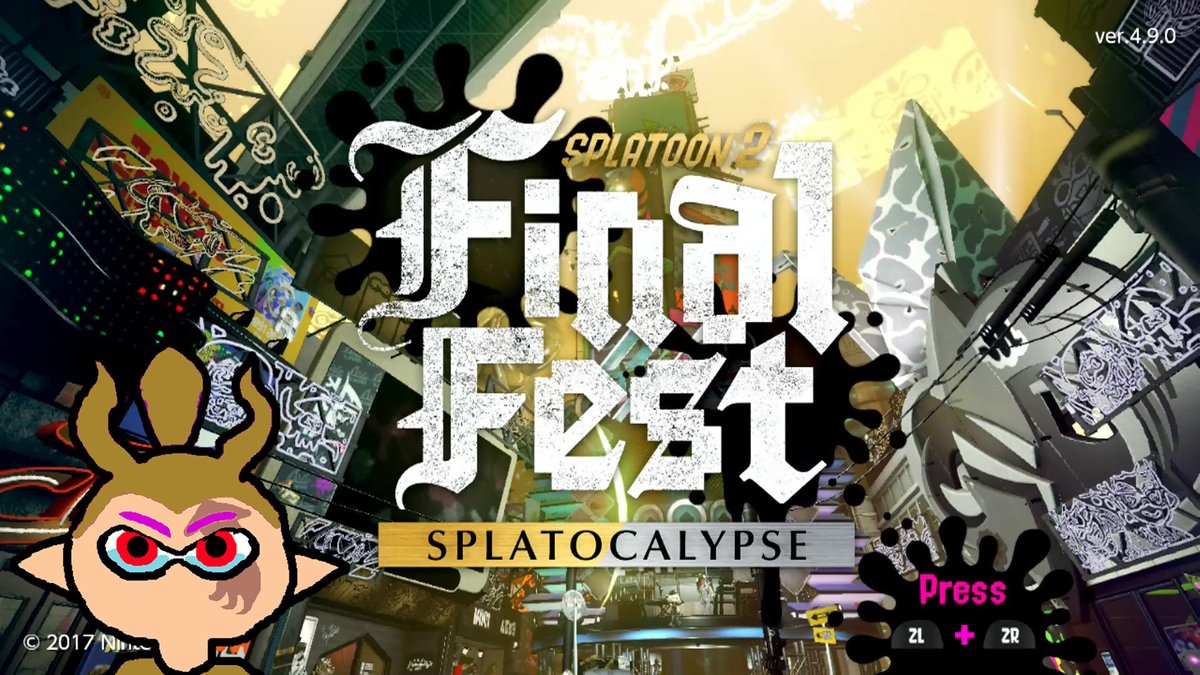 I_not_Toni's tweet photo. At last Chaos was released into the world
Final Fest tragedy Splatocalypse now on @YouTube
#FinalFest #Splatocalypse #Splatoon2 #NintendoSwitch https://t.co/sO3vdLiHqA