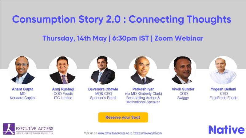 supreetsingh's tweet image. Consumption Story 2.0

Tune in tom @ 6.30 PM as we host some of the finest minds in Consumer and PE space

@devendrachawla
 @anuj_rustagi
 @Vivek_Sunder
 Anant Gupta of Kedaara Capital 
Yogesh Bellani of FieldFresh 
@prakashiyer 

Save your spot at: lnkd.in/gN6Pnxx