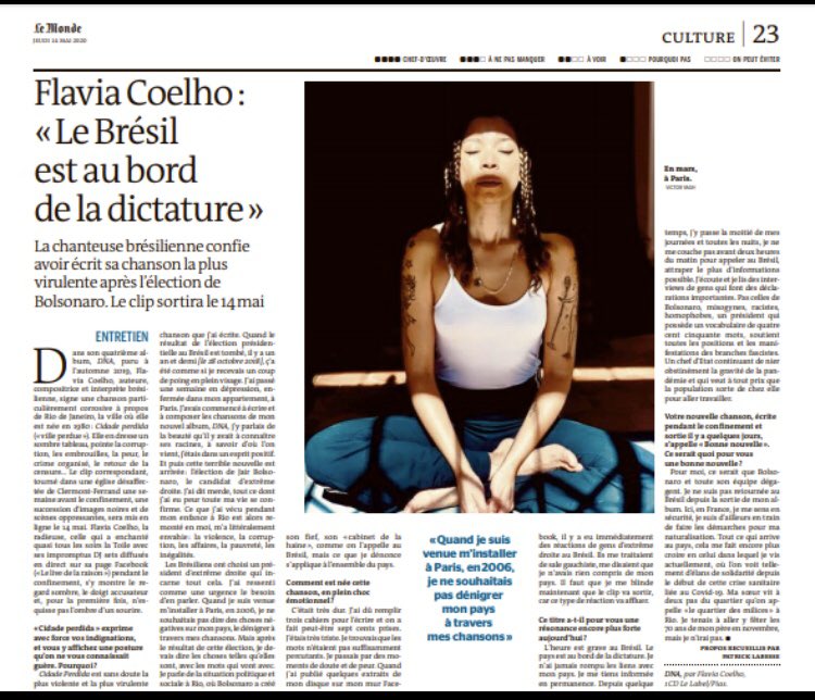 Ne pas se taire , croire à l’avenir et prendre des positions quand il s’agit de dire les choses quand ça ne va pas , ceux qui ne veulent pas regarder la vérité en face , rate leur vies.. Merci à Patrick Labesse pour cet article . #lemonde #ForaBozo @PiasFrance