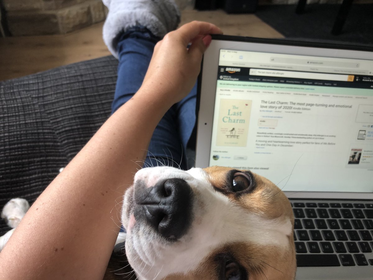 NikkiMoore_Auth's tweet photo. On today’s #SocialDistancingWithMyDog, Luna is keen to keep me company while I’m on social media & doing #writing admin 😂😂😂 Hope this brightens your day 💓🐶 #SelfIsolation #StayHome #PetsOfIsolation https://t.co/s24N5Kpv5I