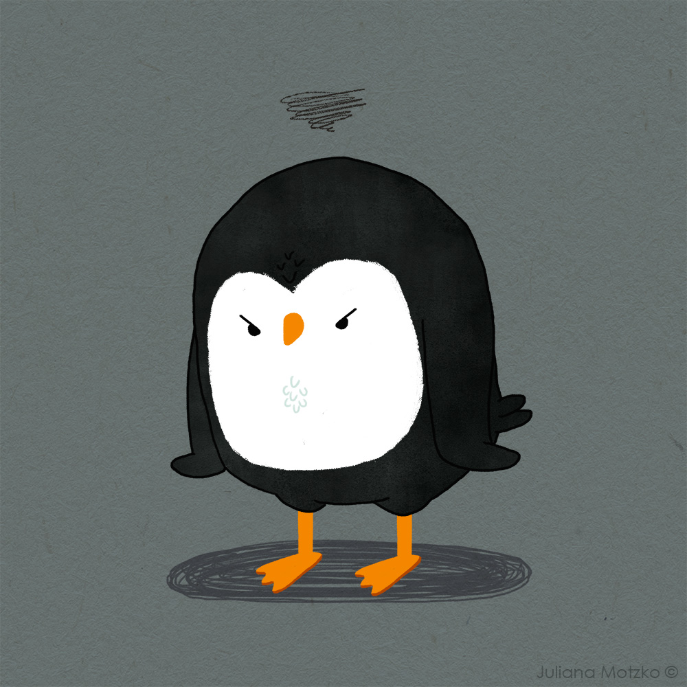penguins_family's tweet photo. Grumpy... again!! 😠🐧

#ThePenguinsFamily #grumpy #penguin #upset #angry #characterdesign #animal #cute #fun #humour #grumpypenguin #illustration #childrenillustration #kidlitart #kidlitartist #kidspublishing #childrenspublishing #kidsbooks #JulianaMotzko https://t.co/pPpHCjVkYr