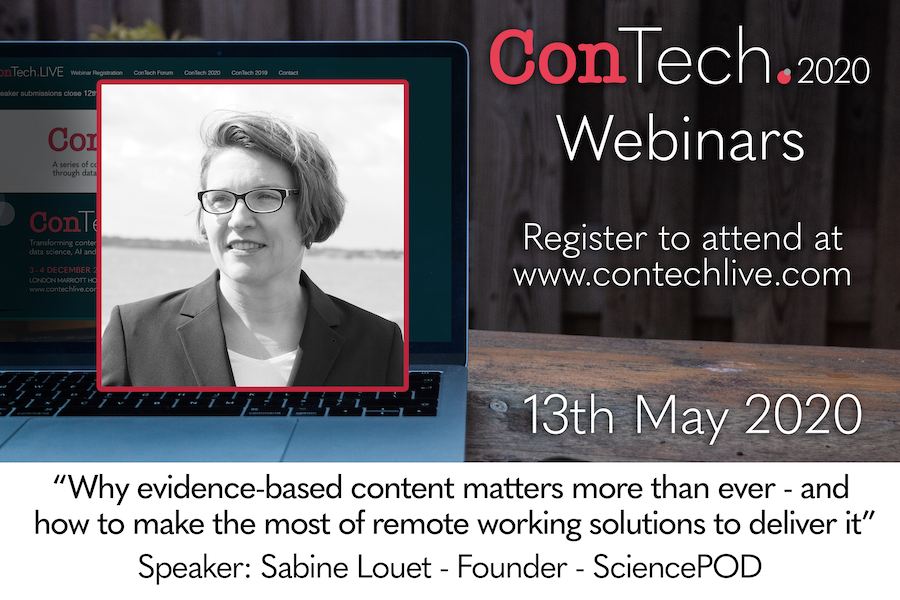 SciencePOD's tweet photo. Today, we will look at the practical avenues available to meeting the needs of publishers to continue communicating with stories based on evidence, and to rely on existing remote working solutions to make it happen.
Register @ConTechLive : https://t.co/uCJnjLey75
#ConTechLive https://t.co/JcCSJ0m3Su