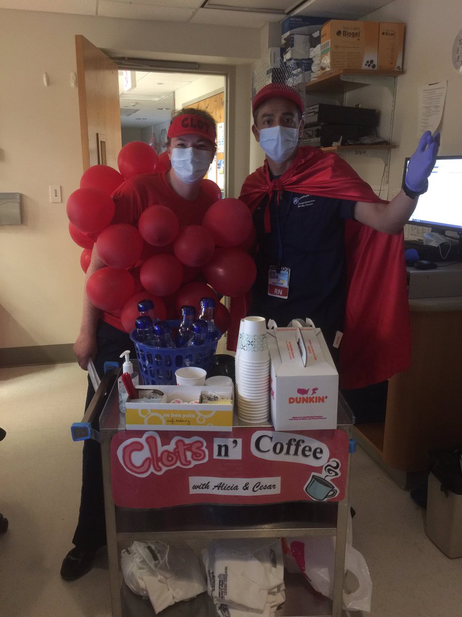 NeedleDriver's tweet photo. It’s #strokeawarenessmonth and #theclot has come to visit @PennStCVIR @PennStHershey. Mercifully, she brought her treatment with her. Grateful for our colleagues who fight the good fight in this arena. https://t.co/TRUF6ETjWZ