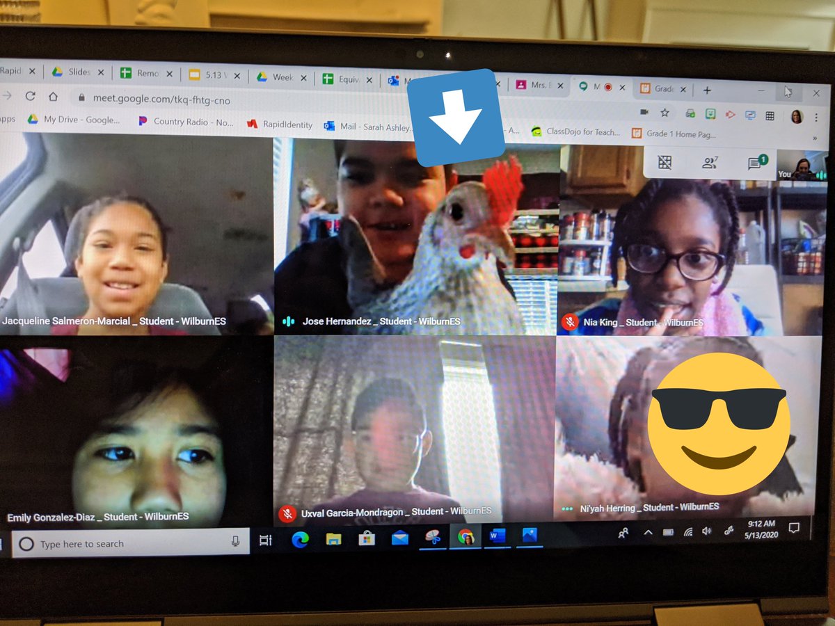 Another special guest in Morning Meeting 🐔😀