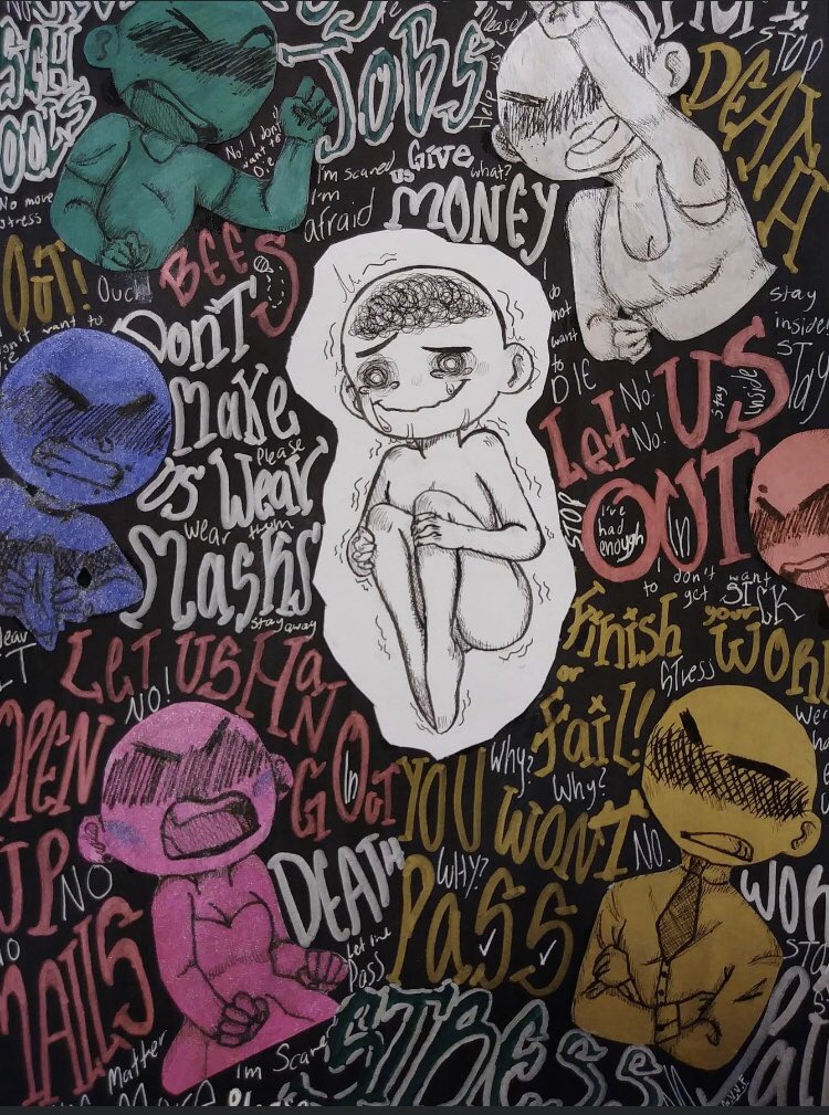 ArtExplorations's tweet photo. Congratulations to Getsemani Victoria Velasquez Flores for creating an artwork for @MHAHouston online art show!  Despite circumstances—Getsemani has been creating from home!  This art teacher is sooooo proud! #AldineArt #WeAreAldine @DrKels50 @MrStewart_AHS @AldineHS_AISD https://t.co/ocwdMKa2Xc
