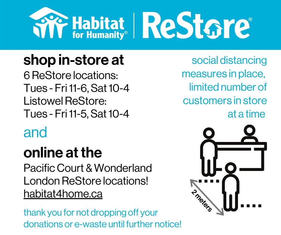 Habitat for Humanity Heartland Ontario on Twitter "We are reopening