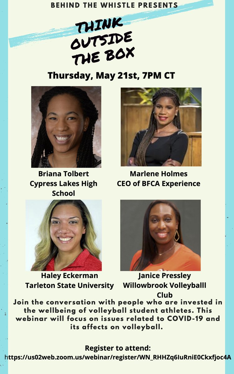 BehindWhistle's tweet photo. We are excited to announce an incredible series in partnership with the amazing @haymama10 Please join us as we discuss student-athlete development with some awesome practitioners, coaches, administrators, and human beings. Register today: 
https://t.co/IK4ctKlHw5 https://t.co/QbjiegDm8c