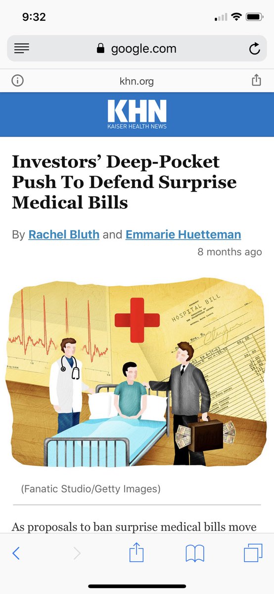 10/ Funny how  @KHNews is so anti-doctor/pro-insurer, no?