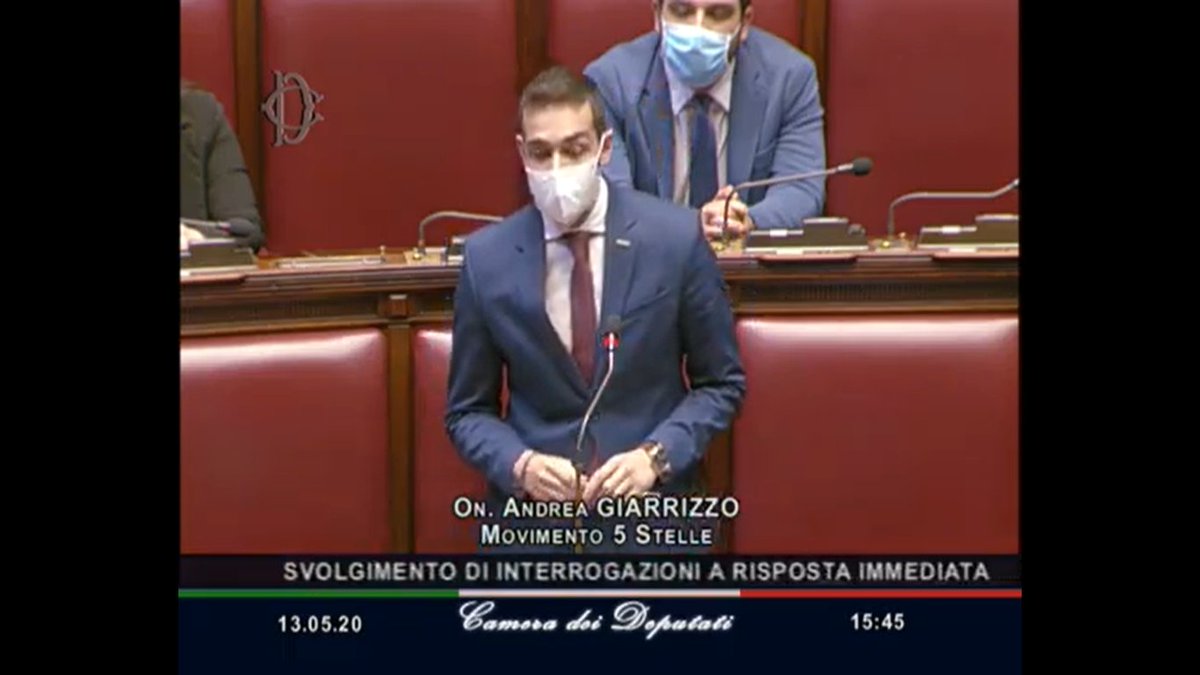 🔴 Siamo in diretta da <a href="/Montecitorio/">Camera dei deputati</a> con <a href="/andreagiarrizz/">Andrea Giarrizzo</a> e <a href="/rizzonem/">Marco Rizzone</a> per il #QuestionTime con il Ministro <a href="/SPatuanelli/">Stefano Patuanelli</a>.

Collegatevi! ⤵️
facebook.com/movimentocinqu…