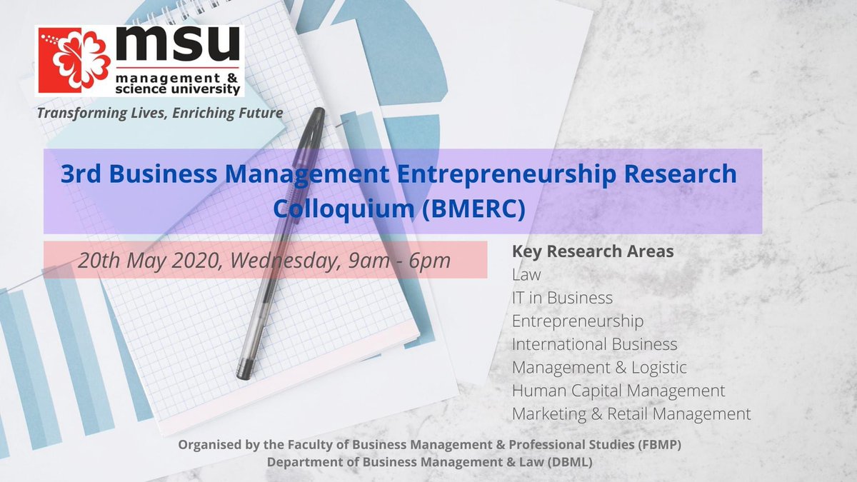 researchMSU's tweet photo. It’s near the end of sem again! Let’s get ready for our research colloquiums MSUrians. Excited with the new twist in presentations. More here >> https://t.co/gAKLtwze9d
#MSUresearch
#MSUFBMP
#BMERC @MSUmalaysia https://t.co/uTOpt6JF2k