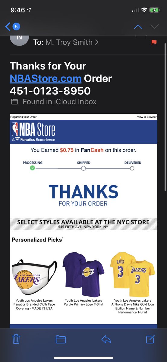 PastorMTSmith's tweet photo. @NBASTORE I ordered some face coverings on 4/19/20.  When will my order ship?  Order #451-0123-8950. https://t.co/GZosxEMO7u