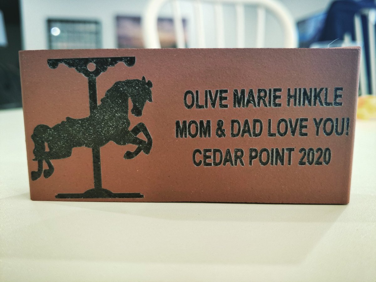 dustyjh's tweet photo. Can't wait to see our brick on the midway! 🎡🎢♥️ Did you purchase a brick? 

#cedarpoint #cp150 #custombrick #midway #memories #summerfun #themeparks #carousel https://t.co/zN1oohth9b