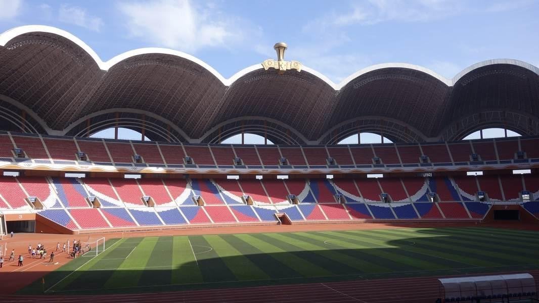 2. Rungrado May - The largest football stadium in the worldThis behemoth was constructed in 1989, can accommodate 114,000 spectators and is located in - wait for it - Pyongyang, North Korea. It has a floor space of around 2.2 million ft squared.