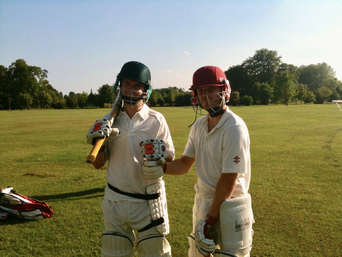 I once opened the batting for the Genome Campus Cricket Club with  @anderson_carl. I actually hit a boundary in the first over, before we settled in for a series of defensive strokes and dot balls, until our captain shouted at us to get out and make way for real batsmen.