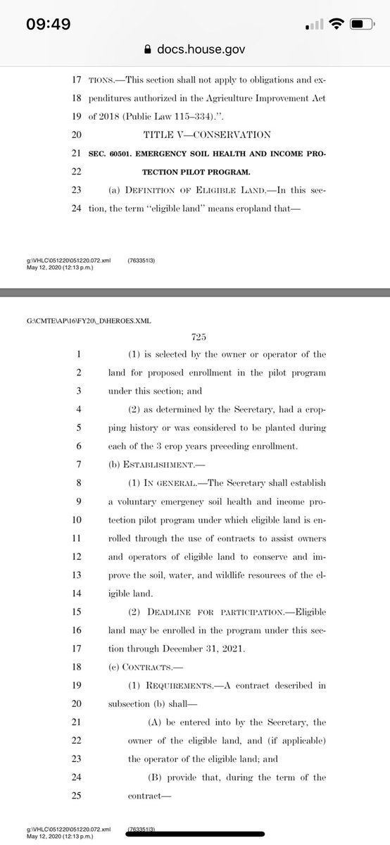 $70 per Acre payouts under the “Soil Health and Income Protection Pilot Program”Lol amazing