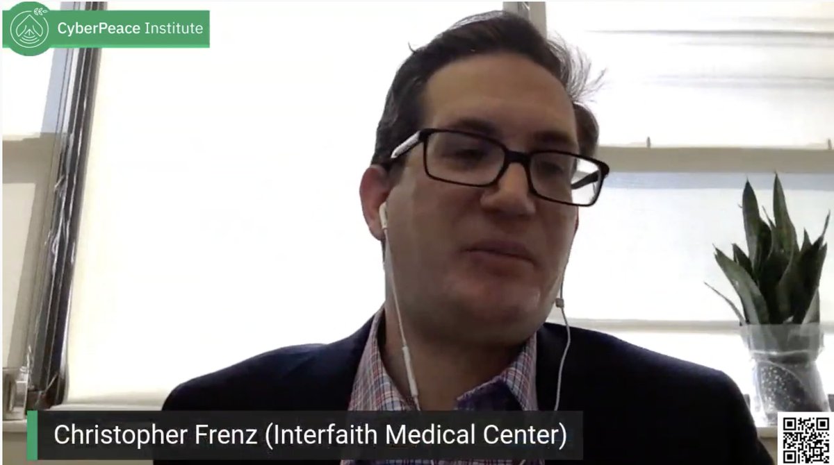 #CyberPeaceLab "Segmentation is a highly efficient way to protect a network, but in a hospital, segmenting per department does not help: what happens if the entire radiology department goes down? Zero-trust networks are much more relevant in the case of a hospital." <a href="/FrenzChris/">Christopher Frenz</a>