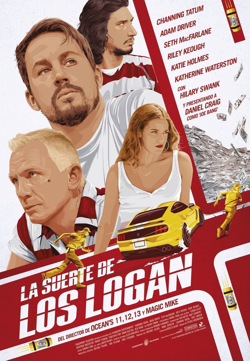 11. LOGAN LUCKY (2017) -- Film heist-comedy yang nyantai. Lot of witty scenes and charm. Riley Keough bikin puasa gue batal.