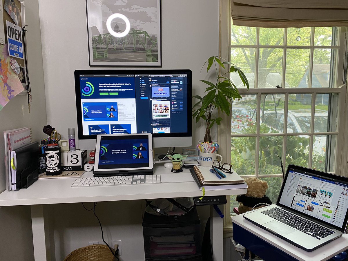 HeyGiudDSM's tweet photo. Despite a power outage in my neighborhood over night I was still logged in and ready to go on time for #SproutSessions. Now to consume lots of caffeine. https://t.co/uYU7FnScbj