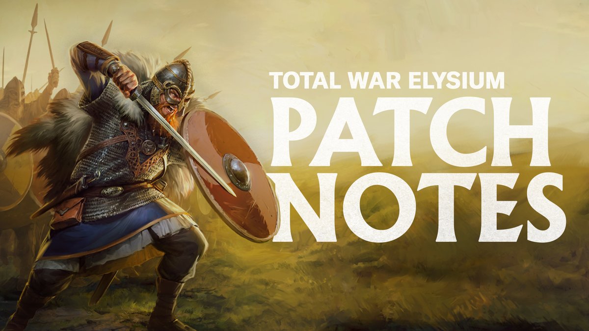 TotalWarElysium's tweet photo. We’re releasing the first patch for ELYSIUM!

In this patch, we’ve improved the XP system, given the AI a bit of an upgrade, and more. 

Make sure to update your game via Google Play and check out the full patch notes here: https://t.co/LyEEL7suuS https://t.co/TfS5SBnEsT