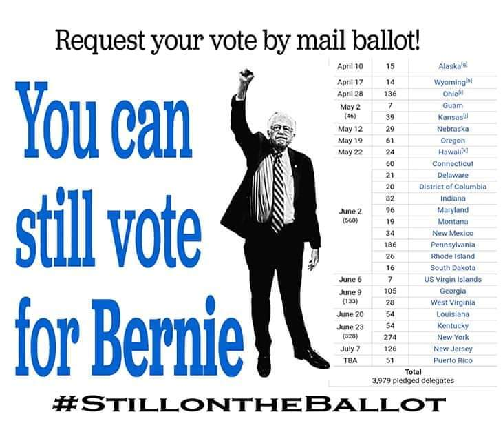 PeepsPowertothe's tweet photo. Vote for the only honest candidate, the only one who shows true leadership amid a global pandemic, the only one who want us to have Medicare For All #Bernie2020 #Dropoutbiden #Fuckobama #Notmeus #Unidosconbernie Don't lay down &amp; give up!!!  #Powertothepeople #Vote #Election2020🌹 https://t.co/HTM5gorcvo