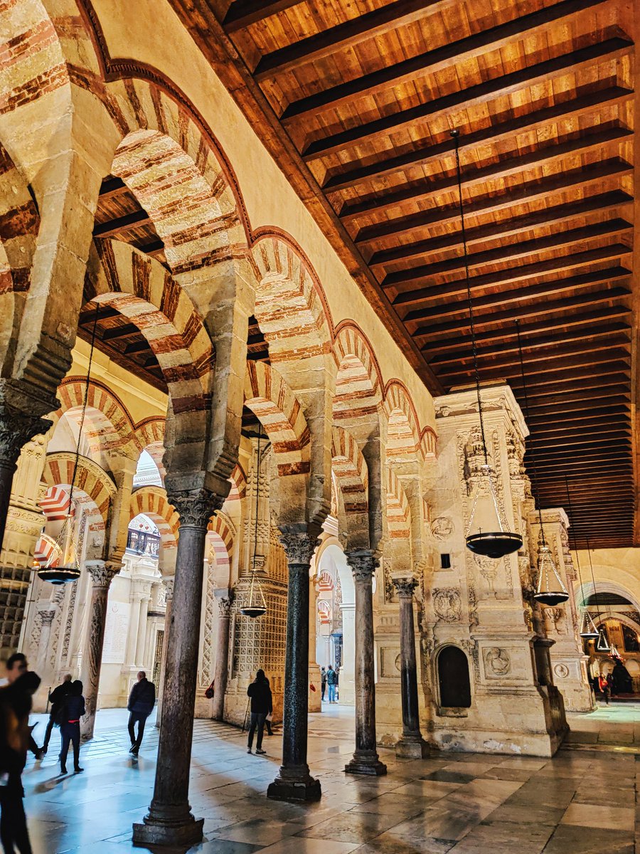 Cordoba's iconic landmark will have to be the magnificent Muslim architecture, La Mezquita.It used to be a former masjid & then when Christians conquered & converts it into a church. But you can still see it in its Moorish glory.The square is known as Patio de los Naranjos.